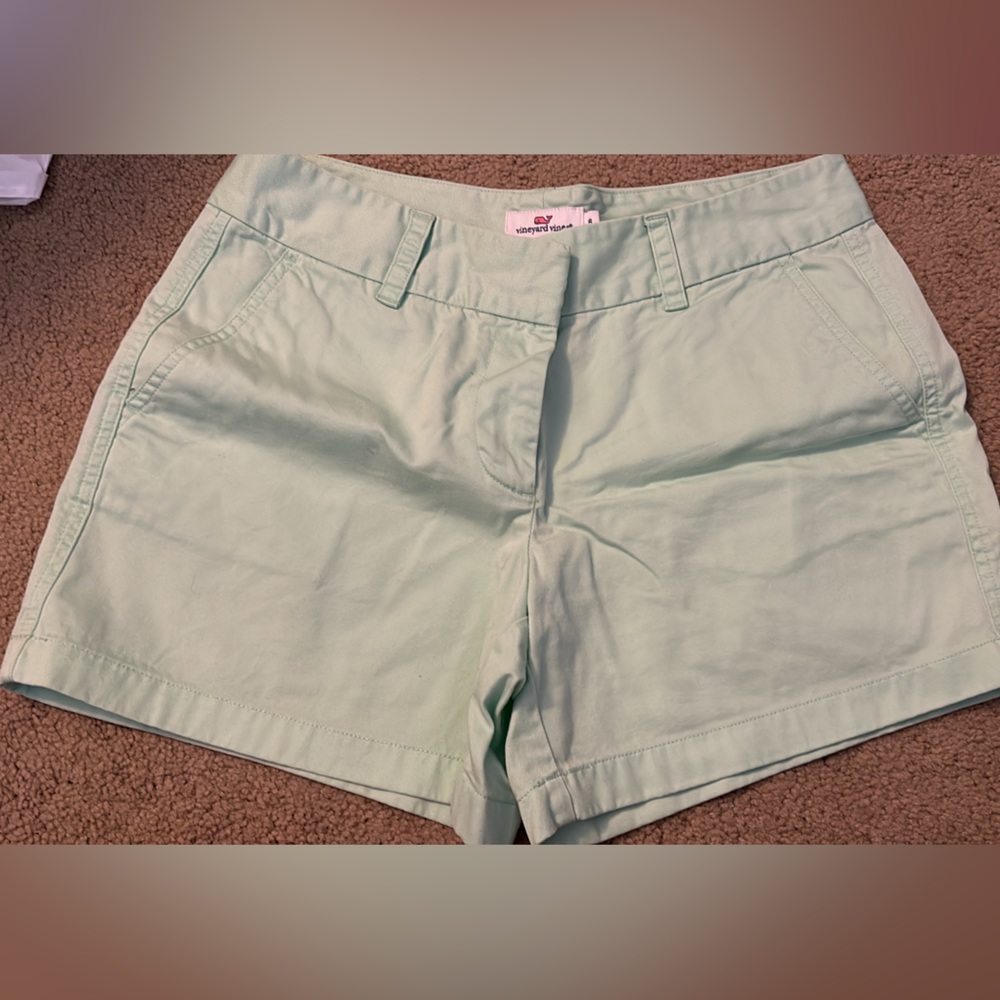 Mint green VV shorts